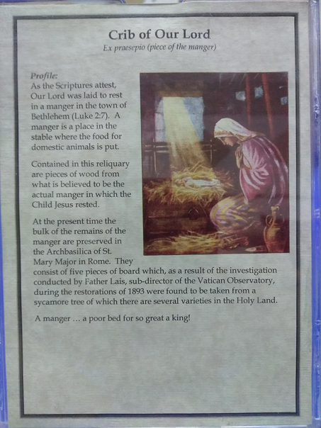 Crib of our Lord