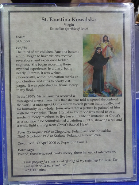 Saint Faustine Kowlska