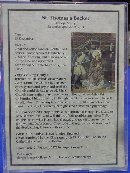 Saint Thomas a Becket